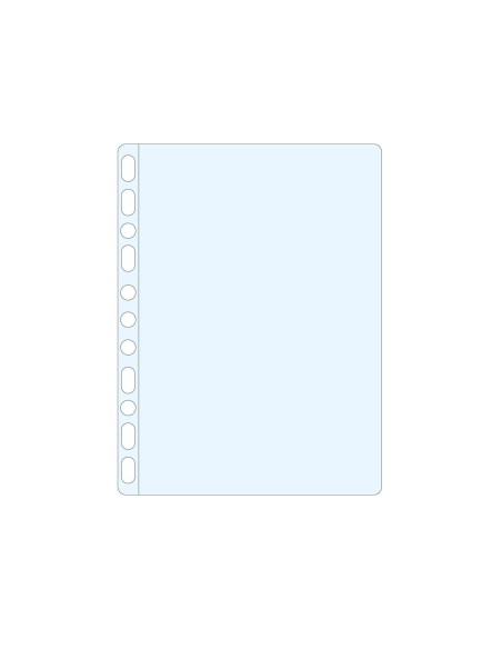 FUNDA MULTITALADRO ESSELTE A4 PP 80 MC 11 TALADR CRISTAL 100UD**71836