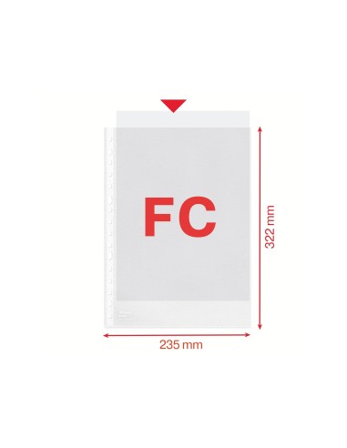 FUNDA MULTITALADRO ESSELTE FOLIO 60 MC POL. P.NARANJA PACK 100**75479