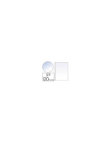 FUNDA MULTITALADRO ESSELTE FL PP 120MC CRISTAL 100 UD.