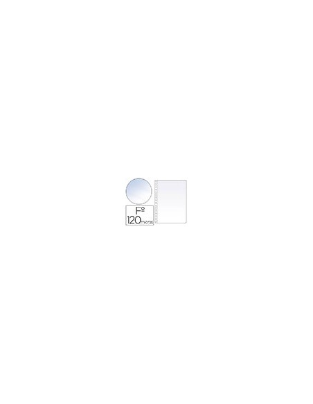 FUNDA MULTITALADRO ESSELTE FL PP 120MC CRISTAL 100 UD.