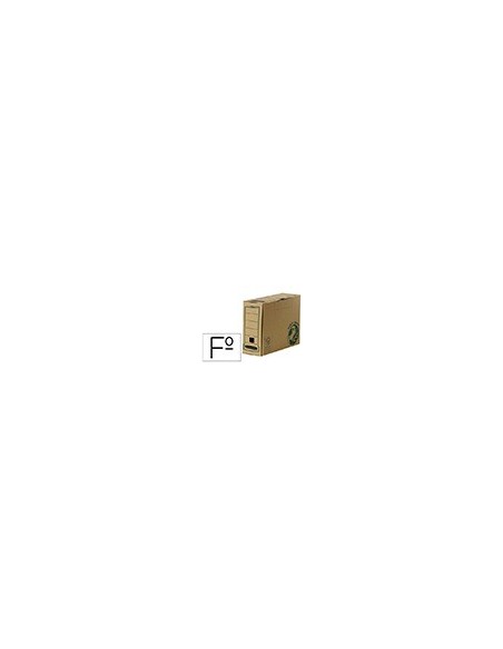 CAJA ARCHIVO DEFINITIVO FELLOWES FOLIO CARTON RECICLADO LOMO 100 MM