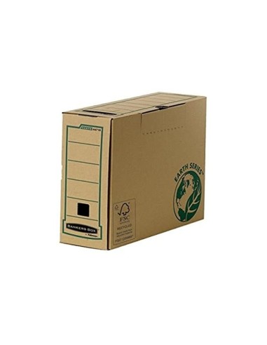 CAJA ARCHIVO DEFINITIVO FELLOWES FOLIO CARTON RECICLADO LOMO 100 MM
