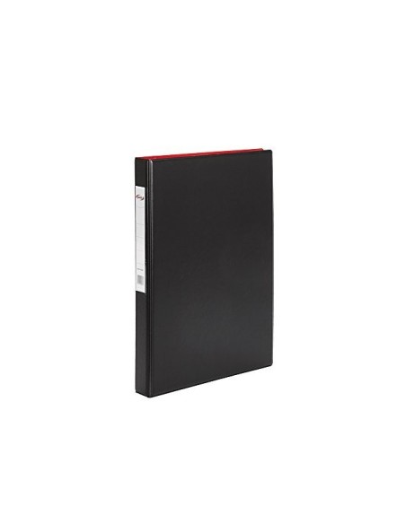 CARPETA 2 A 25 MM PLASTICO PARDO FL.NEGRO