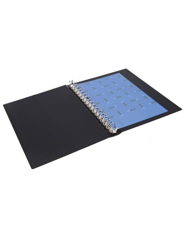 CARPETA MULTIFIN ALFA 3005-M 16 A 25 MM PLASTICO FL.NEGRO
