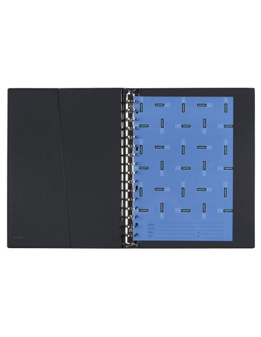 CARPETA MULTIFIN ALFA 3005-M 16 A 25 MM PLASTICO FL.NEGRO