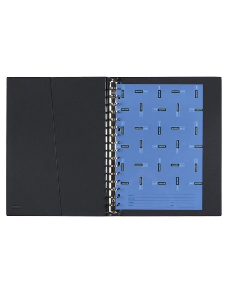CARPETA MULTIFIN ALFA 3005-M 16 A 25 MM PLASTICO FL.NEGRO