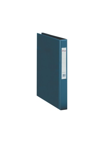 CARPETA 2 A 40 MM PLASTICO PARDO FL.AZUL