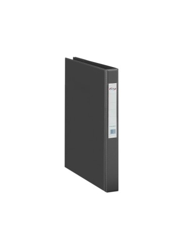 CARPETA 2 A 40 MM PLASTICO PARDO FL.NEGRO