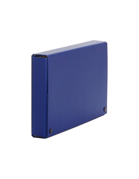 CARPETA PROYECTOS PARDO FOLIO LOMO 50 MM CARTON FORRADO AZUL BROCHE