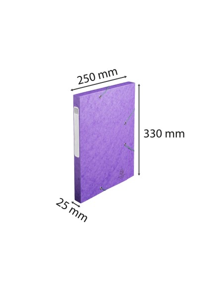 CARPETA PROYECTO EXACOMPTA DIN A4 L. 130MM EXT.TIRA VELCRO COL.SURT.