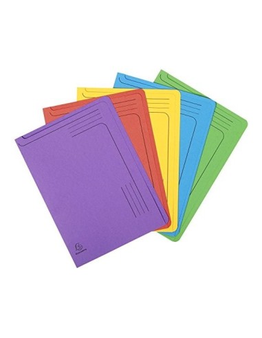 CARPETA DOSSIER UÑERO CARTULINA EXACOMPTA DIN A4 290 GR 5 UND COL.SUR