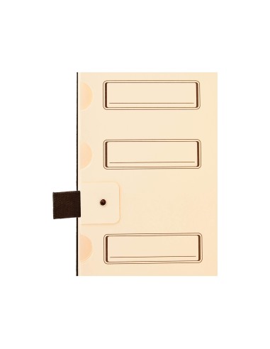 CARPETA CLASIF.CARTON COMPACTO SARO FL.NEGRA 12 DEPARTAMENTOS