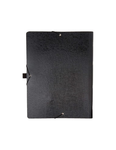 CARPETA CLASIF.CARTON COMPACTO SARO FL.NEGRA 12 DEPARTAMENTOS