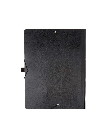 CARPETA CLASIF.CARTON COMPACTO SARO FL.NEGRA 12 DEPARTAMENTOS