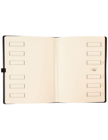 CARPETA CLASIF.CARTON COMPACTO SARO FL.NEGRA 12 DEPARTAMENTOS