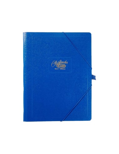 CARPETA CLASIF.CARTON COMPACTO SARO FL.AZUL 12 DEPARTAMENTOS