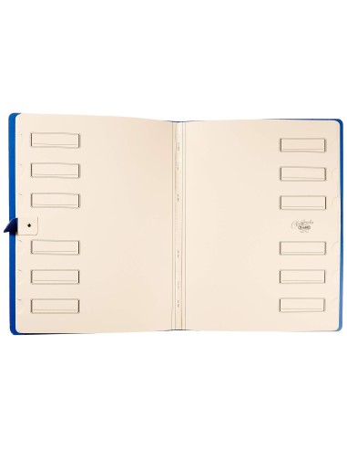 CARPETA CLASIF.CARTON COMPACTO SARO FL.AZUL 12 DEPARTAMENTOS