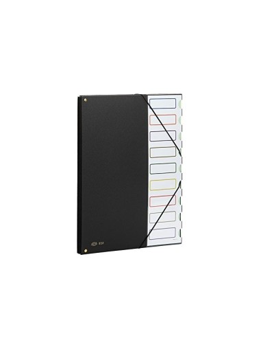 CARPETA CLASIF.TAPA PLASTICO PARDO FL.-9 DEPARTAMENTOS NG.