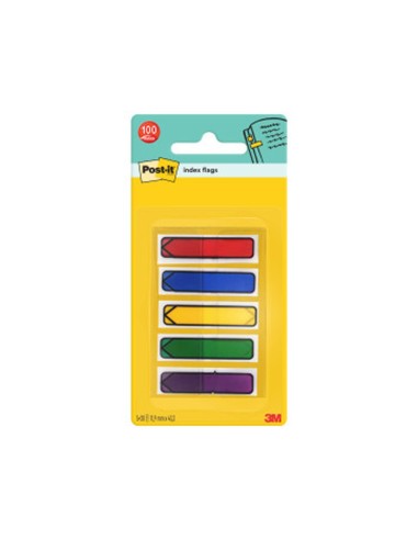 BANDERITAS SEP.FLECHASDISP.COL.BRILLANTESPOST-IT INDEX 684ARR1 100 BA