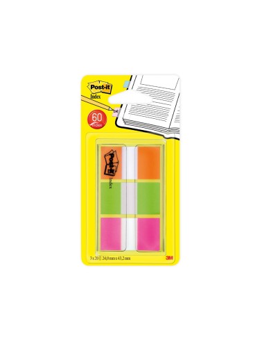 BANDERITAS SEP.POST-IT INDEX 680 NJ LIMA ROSA DISP.FUNDA 3X20