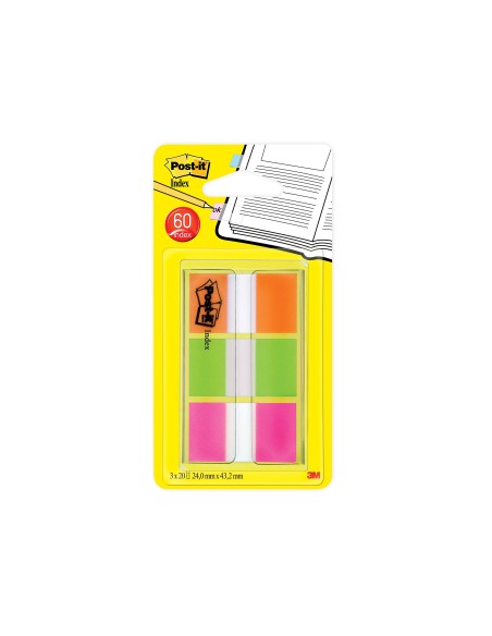 BANDERITAS SEP.POST-IT INDEX 680 NJ LIMA ROSA DISP.FUNDA 3X20
