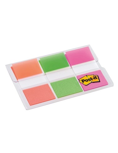 BANDERITAS SEP.POST-IT INDEX 680 NJ LIMA ROSA DISP.FUNDA 3X20