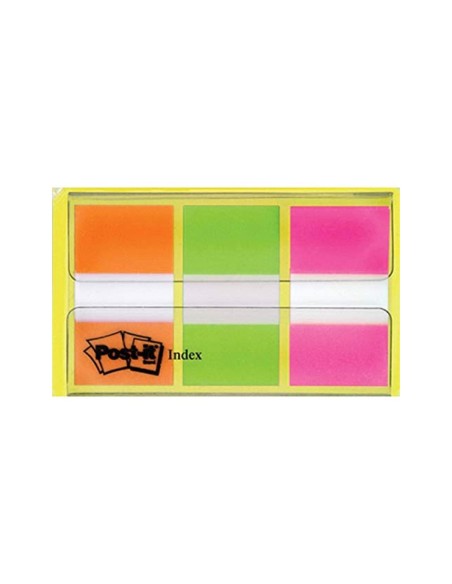 BANDERITAS SEP.POST-IT INDEX 680 NJ LIMA ROSA DISP.FUNDA 3X20