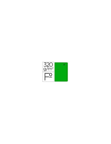SUBCARPETA FL 320 GR. GIO C/BOLSA Y FUELLE 30MM VERDE C/25