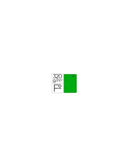 SUBCARPETA FL 320 GR. GIO C/BOLSA Y FUELLE 30MM VERDE C/25