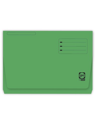 SUBCARPETA FL 320 GR. GIO C/BOLSA Y FUELLE 30MM VERDE C/25