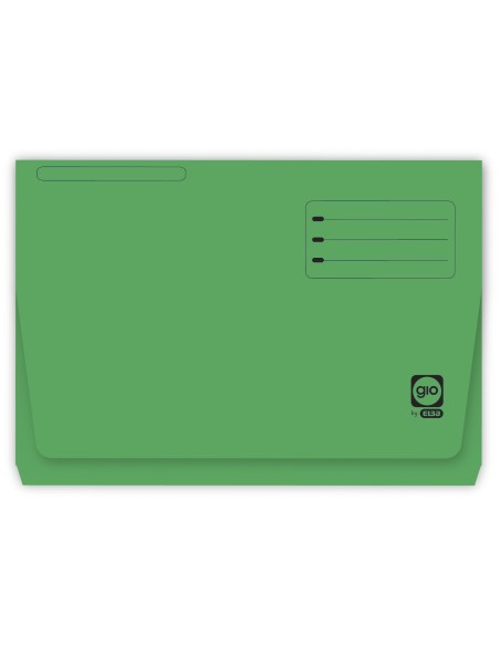 SUBCARPETA FL 320 GR. GIO C/BOLSA Y FUELLE 30MM VERDE C/25