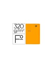 SUBCARPETA FL 320 GR. GIO C/BOLSA Y FUELLE 30MM AMARILLO C/25 2