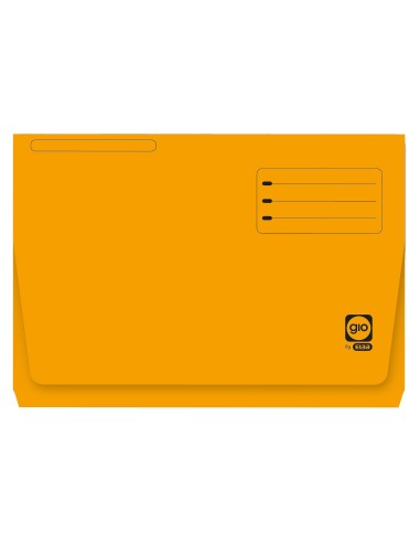 SUBCARPETA FL 320 GR. GIO C/BOLSA Y FUELLE 30MM AMARILLO C/25