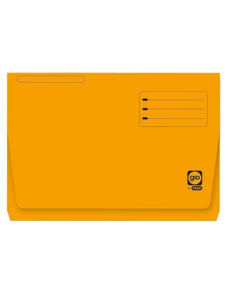 SUBCARPETA FL 320 GR. GIO C/BOLSA Y FUELLE 30MM AMARILLO C/25