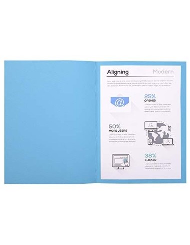 SUBCARPETA A4 170 GR. EXACOMPTA AZUL C/100