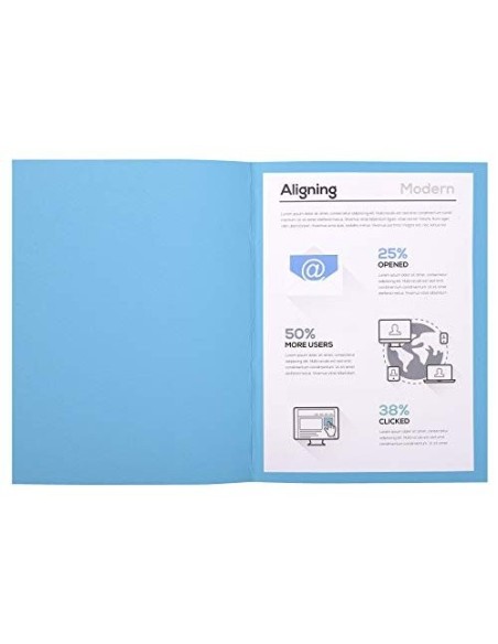SUBCARPETA A4 170 GR. EXACOMPTA AZUL C/100