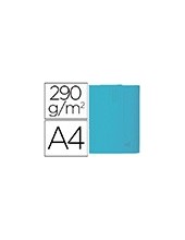 SUBCARPETA A4 290 GR. EXACOMPTA C/BOLSA AZUL C/50 2
