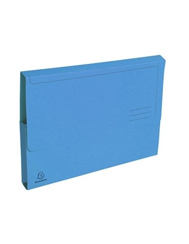 SUBCARPETA A4 290 GR. EXACOMPTA C/BOLSA AZUL C/50