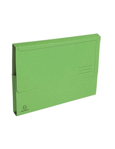 SUBCARPETA A4 290 GR. EXACOMPTA C/BOLSA VERDE 50 UD.