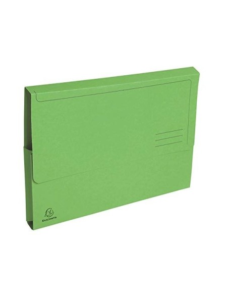 SUBCARPETA A4 290 GR. EXACOMPTA C/BOLSA VERDE 50 UD.