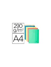 SUBCARPETA A4 290 GR. EXACOMPTA C/BOLSA COLORES SURTIDOS C/10 2