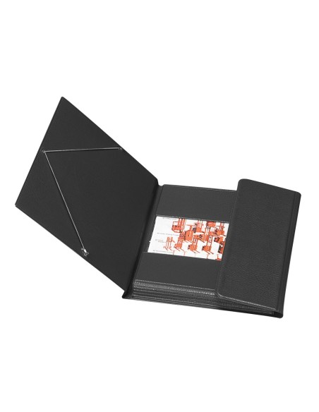 CARPETA GOMAS SARO A5 PVC 3 SOLAPAS NG.