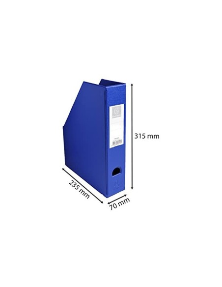 REVISTERO EXACOMPTA PVC LOMO 70MM COLOR AZUL 230X310X70 MM