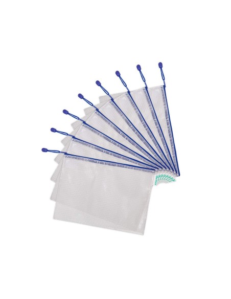 BOLSA MULTIUSOS TARIFOLD PVC A4 APERTURA SUP.PORTABOLIGRAFO CORREA AZ