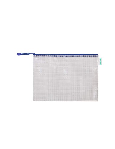 BOLSA MULTIUSOS TARIFOLD PVC A4 APERTURA SUP.PORTABOLIGRAFO CORREA AZ