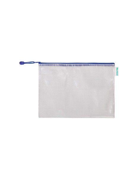 BOLSA MULTIUSOS TARIFOLD PVC A4 APERTURA SUP.PORTABOLIGRAFO CORREA AZ