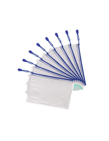 BOLSA MULTIUSOS TARIFOLD PVC A5 APERTURA SUP.PORTABOLIGRAFO CORREA AZ