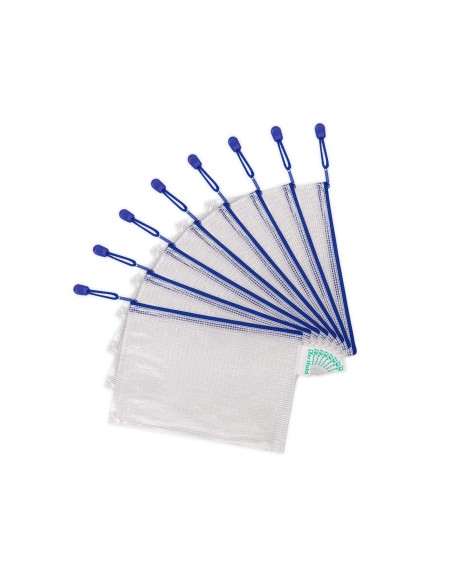 BOLSA MULTIUSOS TARIFOLD PVC A5 APERTURA SUP.PORTABOLIGRAFO CORREA AZ