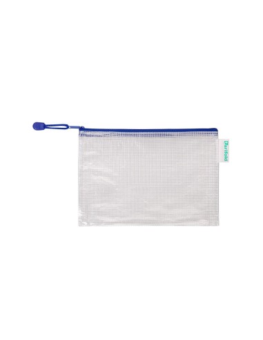 BOLSA MULTIUSOS TARIFOLD PVC A5 APERTURA SUP.PORTABOLIGRAFO CORREA AZ
