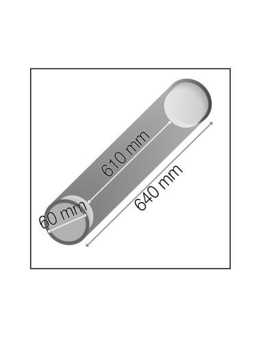 TUBO DE CARTON PORTADOCUMENTO TAPA PLASTICO 40X430X460 MM